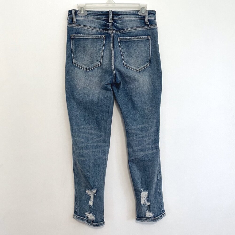 VERVET BY FLYING MONKEY ALTAR'D STATE Daisy Distressed Boyfriend Jeans Cropped - Picture 13 of 16